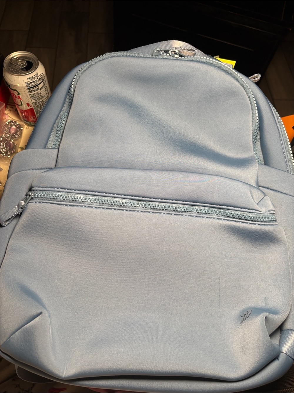 all in motion Light Blue Men's Backpack with Front Zip Pocket